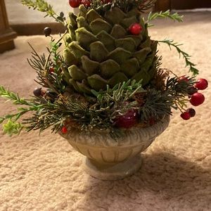 Pinecone decorative holiday piece